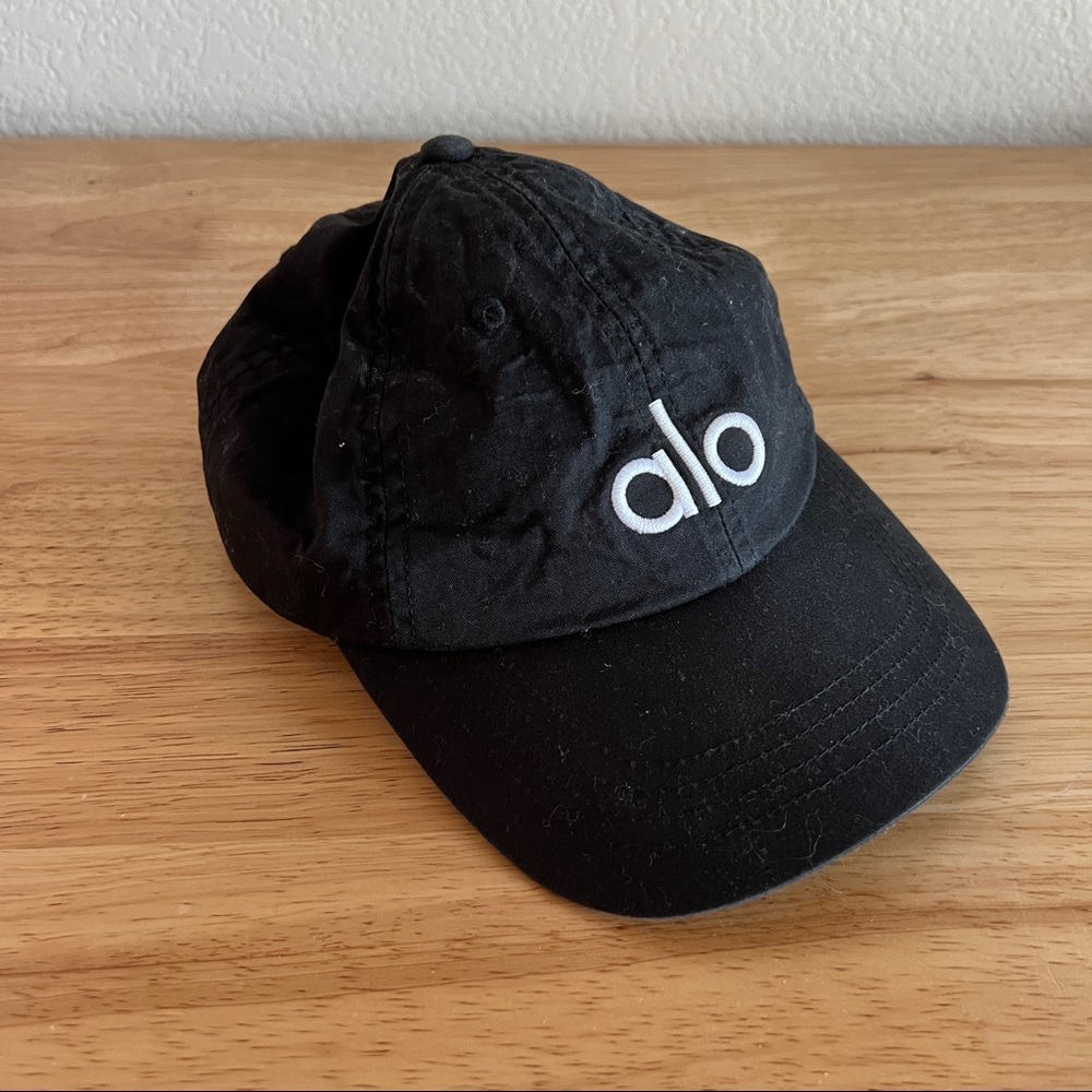Alo Yoga Black Baseball Cap Hat